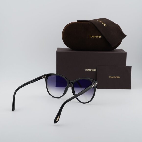 Tom Ford Maxim FT0787 01B Cat Eye Sunglasses - Black/Smoke main image 4